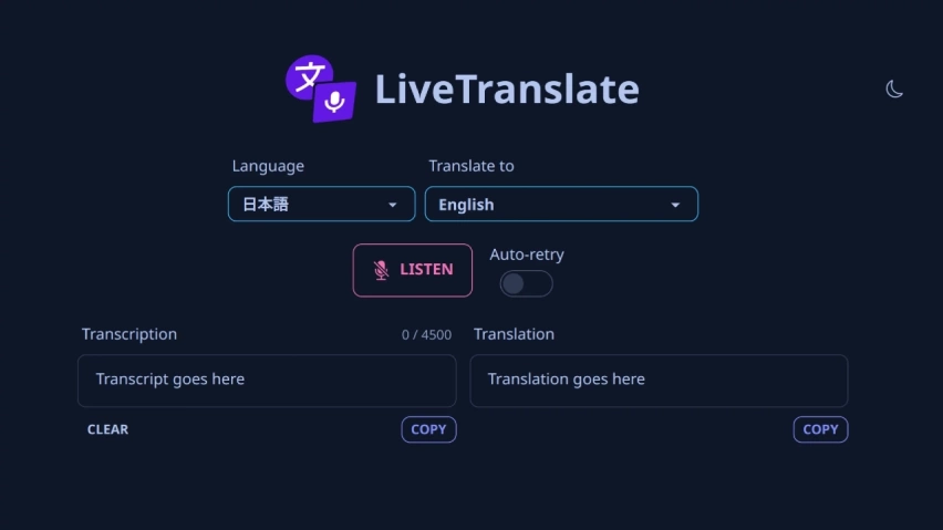 Live Translate project thumbnail